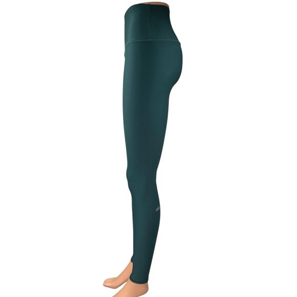 Alo Blue Pull On Mid Rise Yoga Workout Running Athletic Leggings Pants Size XS - Picture 2 of 5
